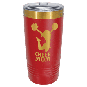 Red/Bright Gold ION-Plated Polar Camel 20 oz. Tumbler with Slider Lid