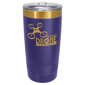 Purple/Bright Gold ION-Plated Polar Camel 20 oz. Tumbler with Slider Lid