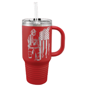 Red Black Polar Camel 32 oz. Travel Mug